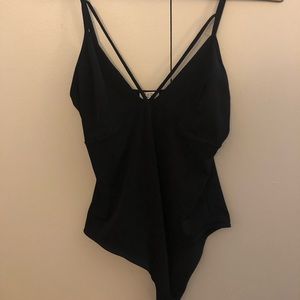 Tobi black tank bodysuit